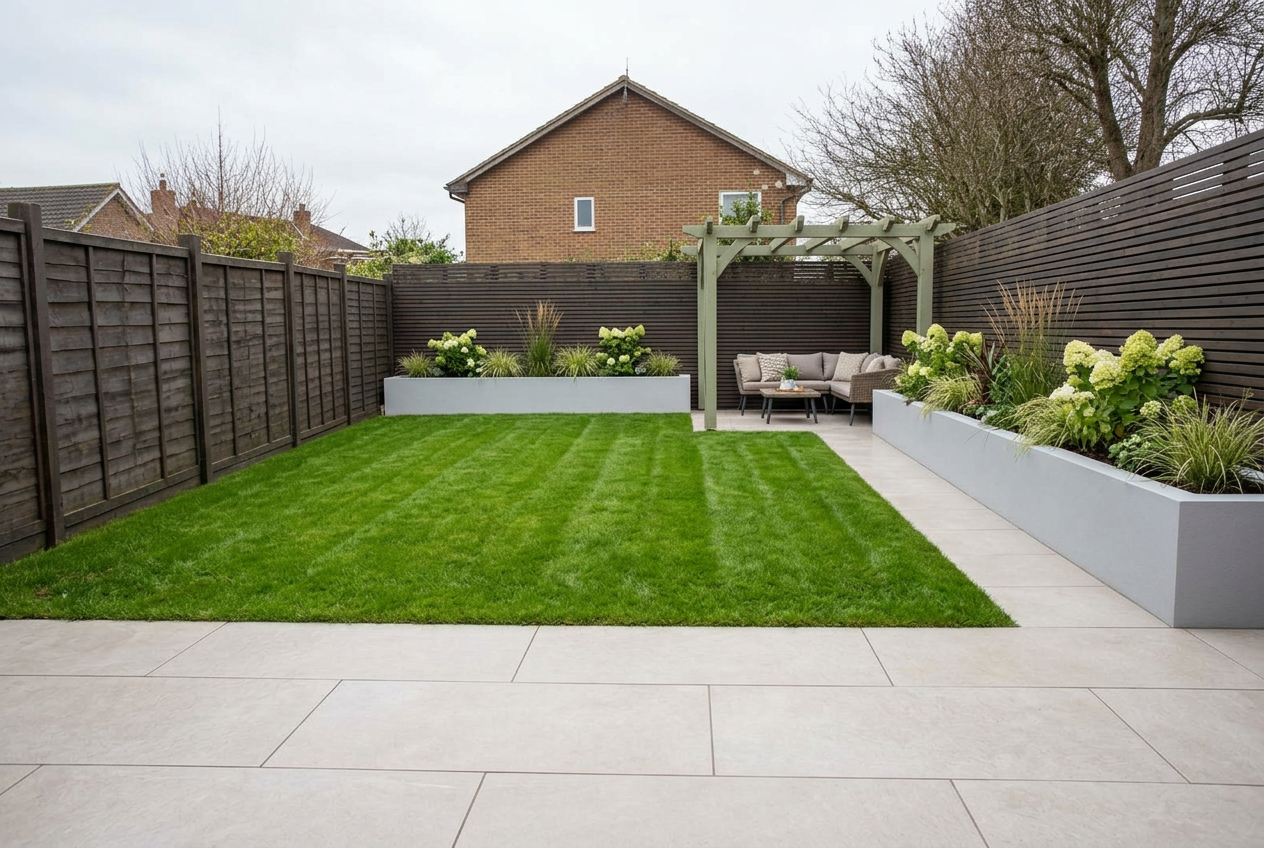 Concept visualisation of the finished garden