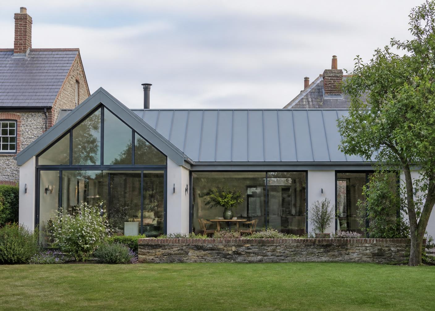Modern extension roof